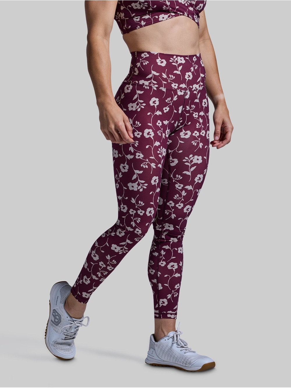 Born Primitive synergy cosmo Burgundy Floral High-Waist Leggings